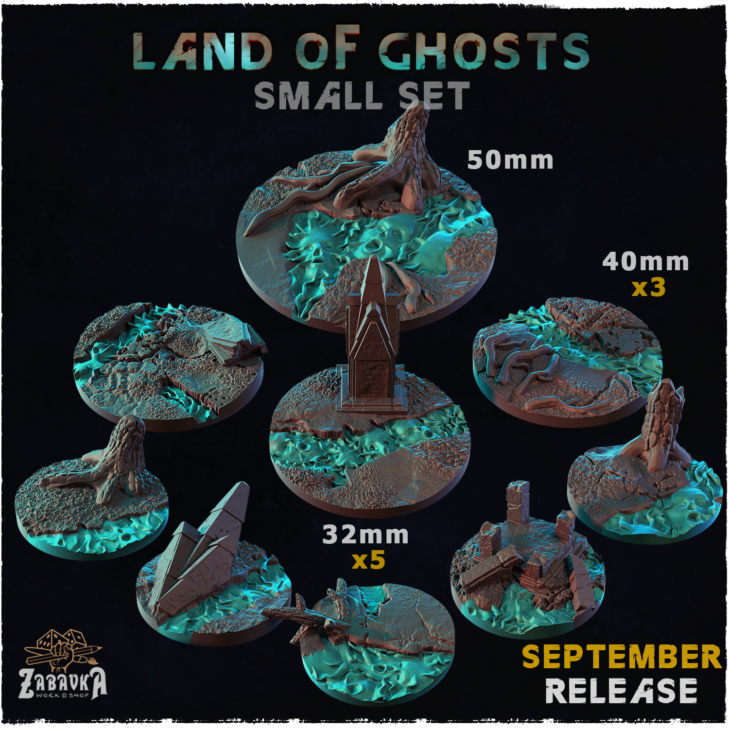 Land of Ghosts - Bases & Toppers (Small Set)